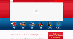 Desktop Screenshot of durhamtrucktraining.com